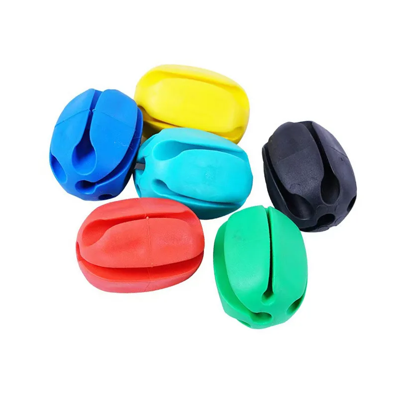 

6 PCS Silicone Fishing Rod Holder Ball Straps 5 Hole Lightweight Fishing Tackle Ties Organizer Storage Racks Fishing Accessories