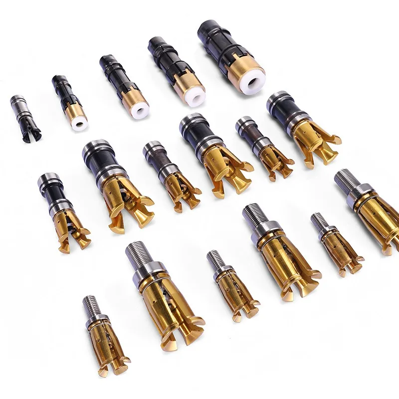 CNC Machine Spindle Draw Claw, BT30 Internal Thread BT40 External Thread HSK63 Four‑Jaw Pull Claw for Spindle