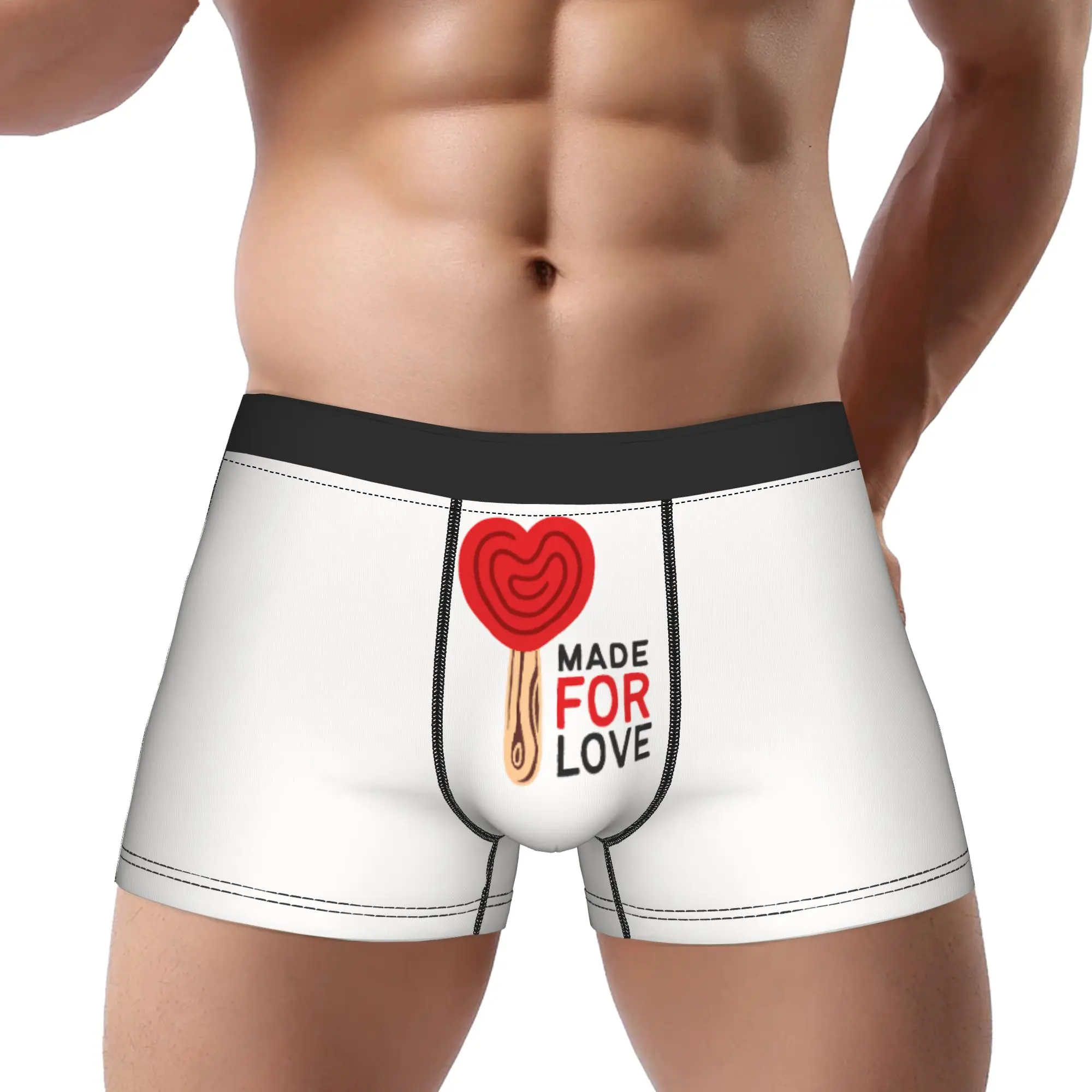 

Мужские трусы-боксеры Mode For Love из полиэстера с принтом