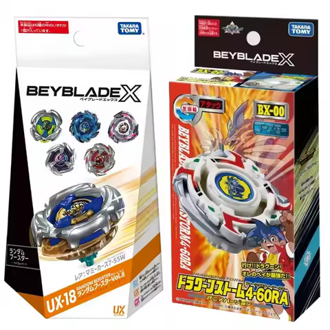 GENUINE TAKARA TOMY BEY X UX-18 Random Booster Vol.8 UX-17 Meteor Dragoon 3-70J BX-00 Booster Dragoon Storm 4-60RA Blade BXG-22