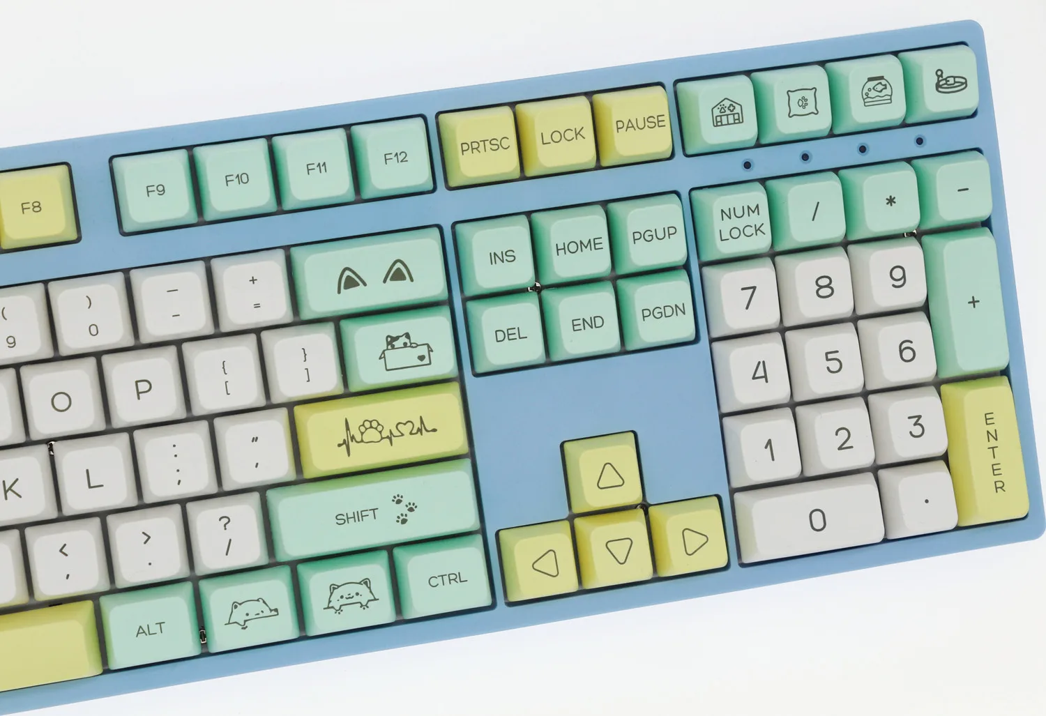 

Cheese Cat Shiba Inu Strange Chinchilla Crayon Small New Keyboard Keycaps Mda Height pbt Hot Sublimation Small Full Set