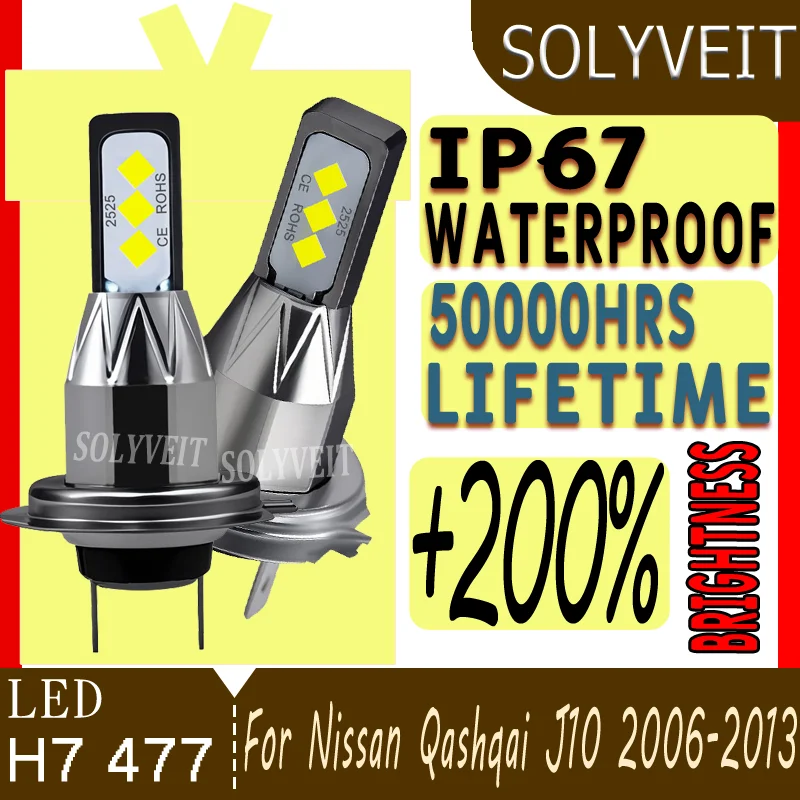 

1-Year Warranty Long-Term Quality Assurance​ LED Low Beam Lights For Nissan Qashqai J10 2006 2007 2008 2009 2010 2011 2012 2013