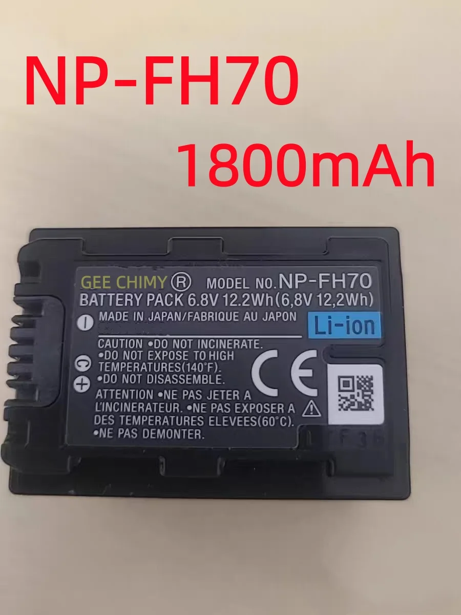 

High-performance 1800mAh NP-FH70 NP FH70 Camera Battery or Charger For Sony NP-FH40 FH60 FH50 DCR HC28 SR300 SR200 SR82 BC-TRV