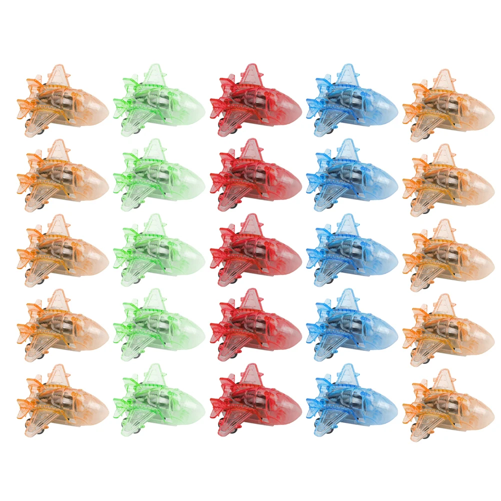 25 pezzi aereo di attrito per bambini mini aereo inerziale tirare indietro il jet giocattolo educativo leggero durevole bordi lisci sicuri
