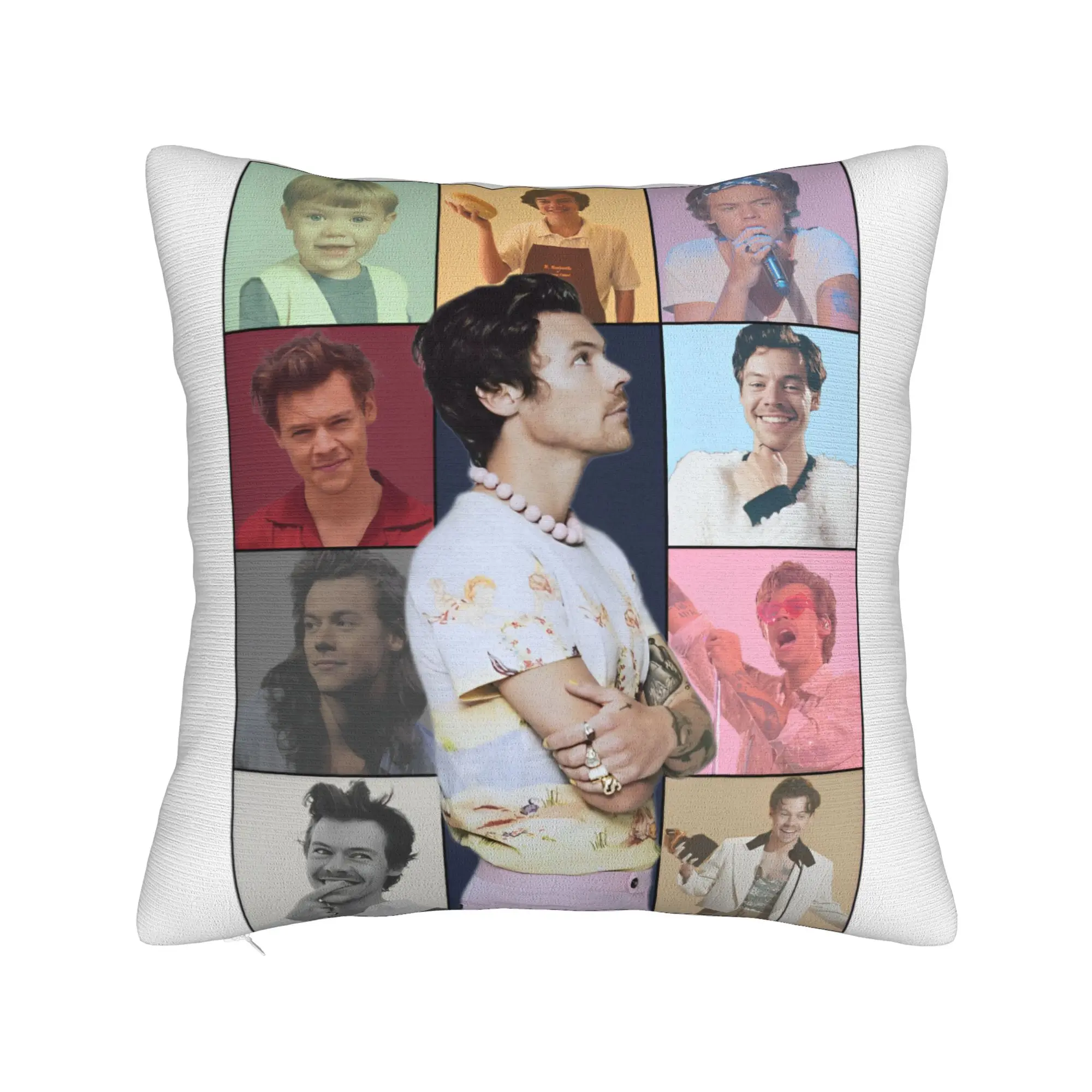 Harrys Styles Eras Tour Pillowcase Soft Polyester Cushion Cover Decorations  Pillow Case Cover Home Dropshipping 45*45cm