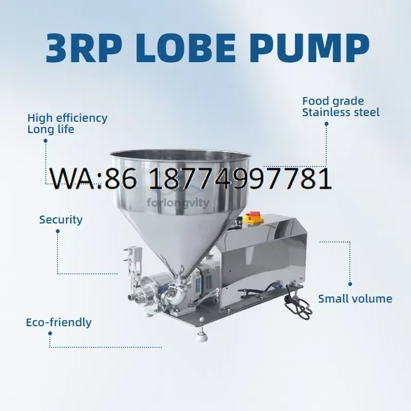 custom for Vogelsang Tech ATEX ISO9001 Certified Customizable Manure Biogas Lobe Pump with Bi Wing Offering OEM