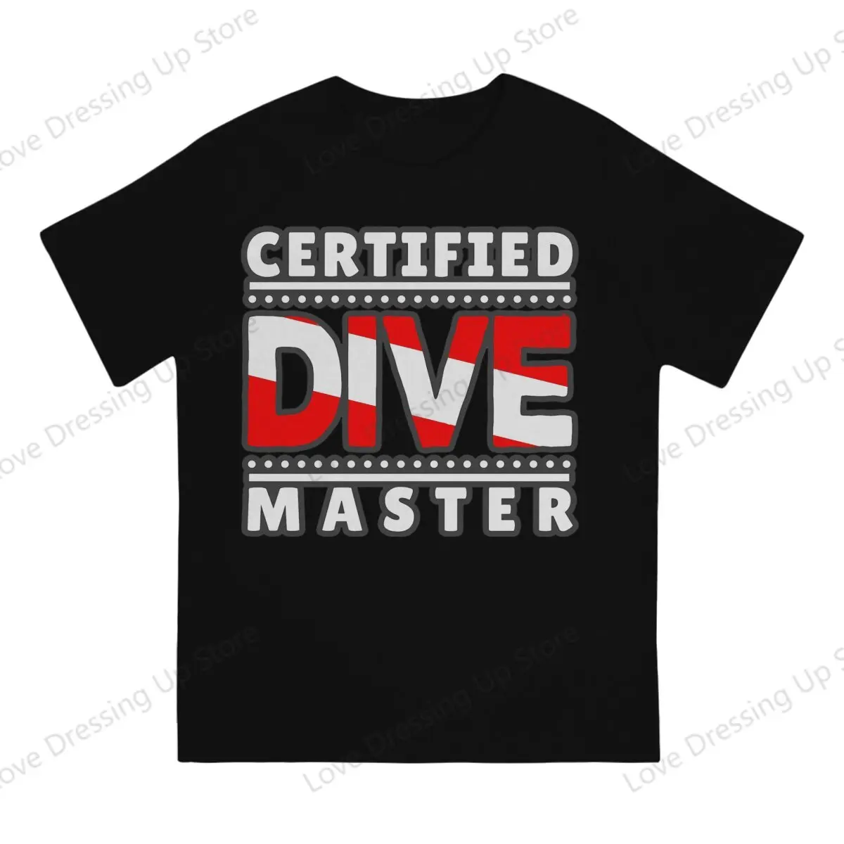 Certified Dive Master Pure cotton printing men's Tshirt Short Sleeve Tshirts Diving Dive Sport Tops