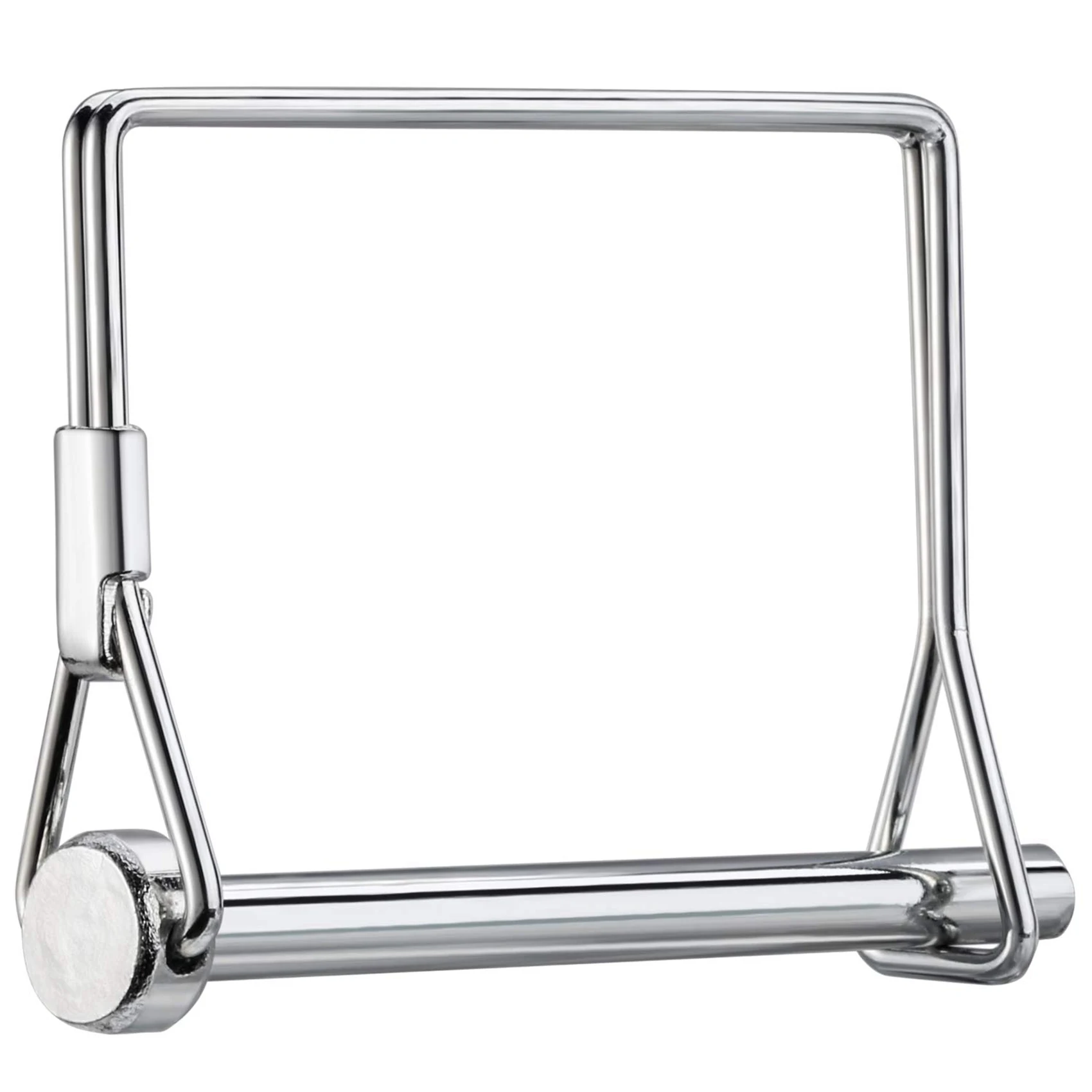 A19F-20 Pieces Shaft Locking Pin Safety Coupler Pin 1/4 Inch Diameter In 2 Shapes Of Square And Arch (Silver)