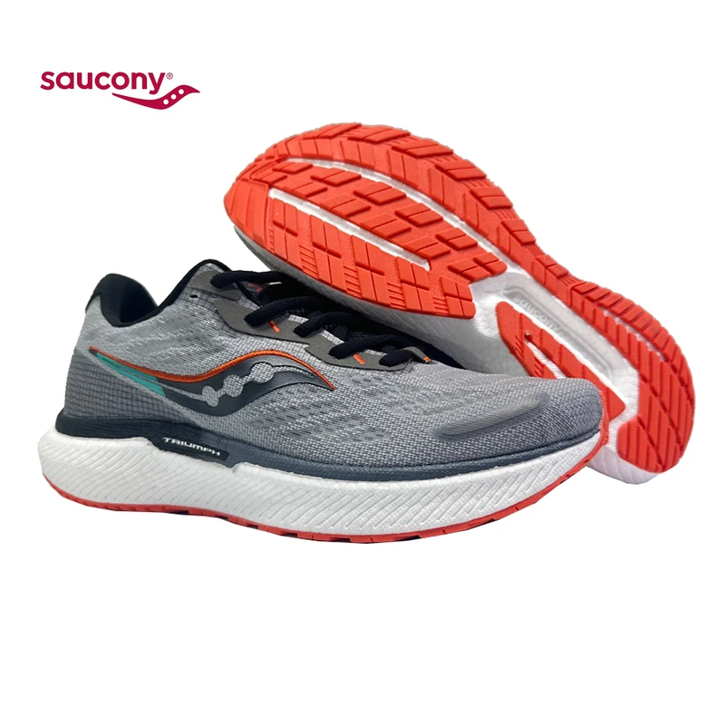 

Мужские кроссовки для бега Saucony Victory 19, уличные кроссовки для бега на толстой подошве, эластичные, амортизирующие, повседневные теннисные кроссовки для пар