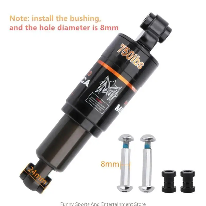 Mountainbike Air Rear Shock, Reduziert Belastung, MTB Downhill Fahrrad Absorber, Universal Fahrrad Zubehör, 125mm, 150mm, 165mm – Detail 5