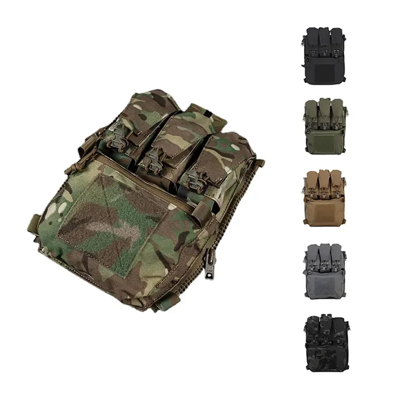 Imagem -02 - Assalto Adaptar Banger Painel Traseiro Zip na Mochila Traseira Colete Tático Transportador de Placa Fcpc v5 Acessórios Bolsa gp Pouch Multitools Pocket