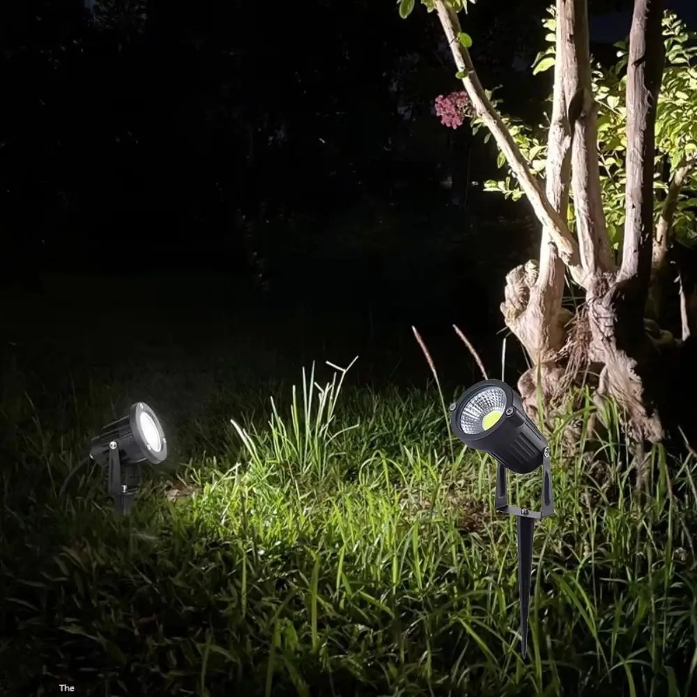 

Waterproof Landscape Spike Spotlights Aluminium 3/5W LED Lawn Light Energy Saving High Brightness Yard Spotlight Park