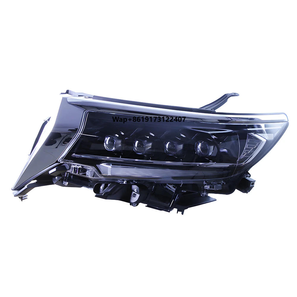 Car Front Lamp for Prado 2018-2023 Upgrade LED Auto Headlight Assembly Crystal Design Projector 4 Lens Dynamic Light Accessories