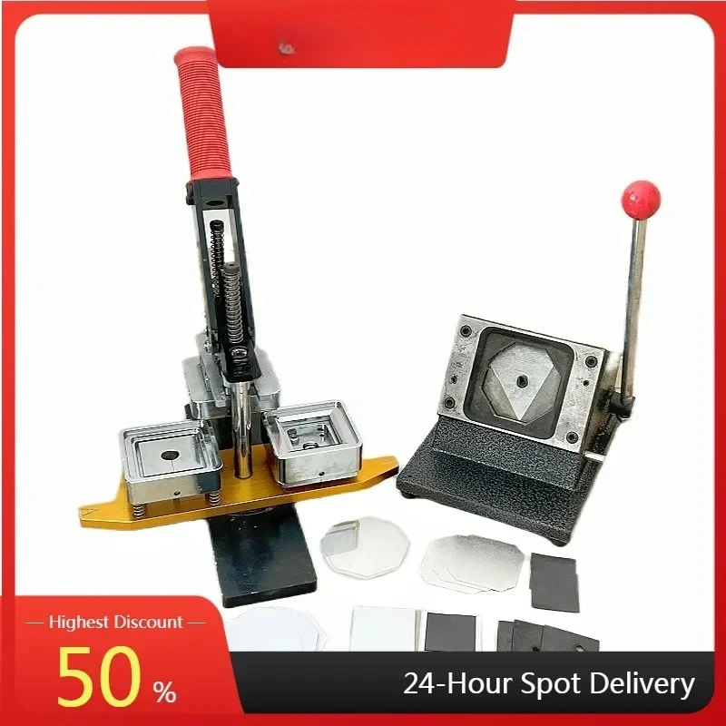 

Ultra high expectations 2025NEW 63.5*63.5mm Rectangle Shape Custom Photo Fridge Magnet Button Maker Machine Kit