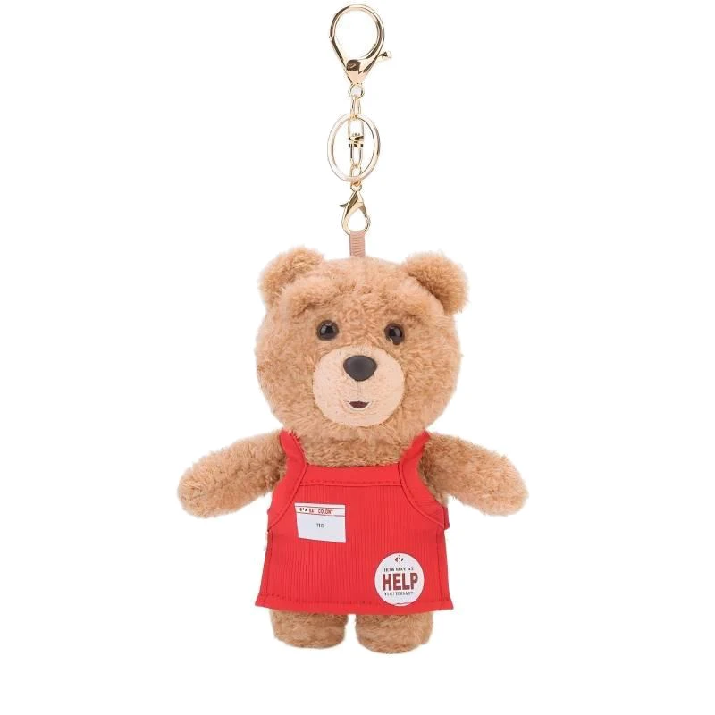 Breloczek Pluszowy Ted2 Kawaii Miś Pluszowy Anime Hobby Zabawka Wypchana Brelok do Kluczy Zawieszka do Torby Lalki Prezent na Boże Narodzenie Urodziny