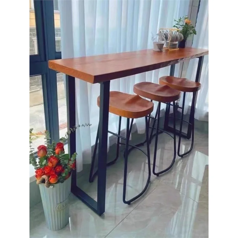 Leg bracket, wrought iron wide and high desk, desk, leg table, foot table, tea table, support, simple desk, bar table