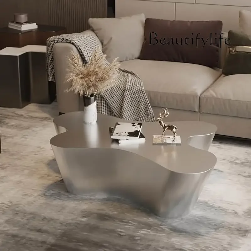 A Special-shaped Modern Coffee Table Minimalist Natural Living Room Side Tea Table Nordic Unique Mesa Centro Salon Home Furnitur