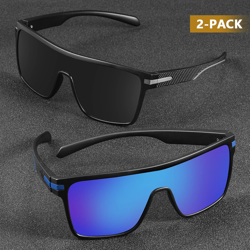 CRIXALIS Mode Gepolariseerde Zonnebril Voor Mannen Vierkante Oversized Anti Glare Driver Spiegel Zonnebril Vrouwen UV400 Bril Mannelijke