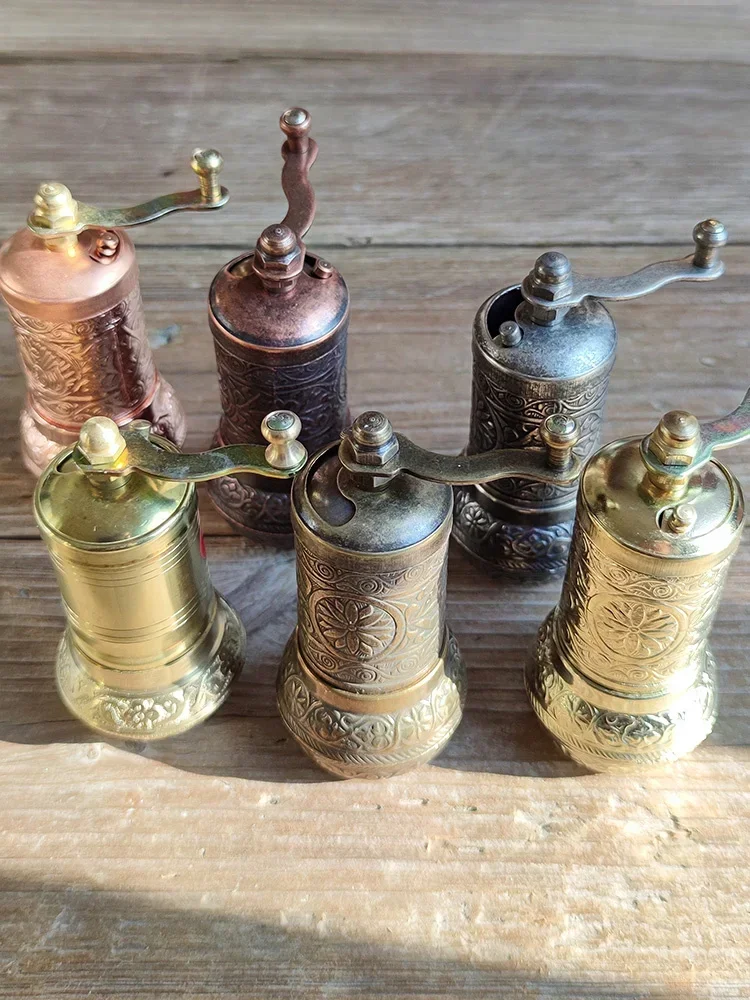 Antique Copper Coffee & Pepper Grinder Turkish Mill Vintage Spice Kitchen Essential Durable Fast Delivery