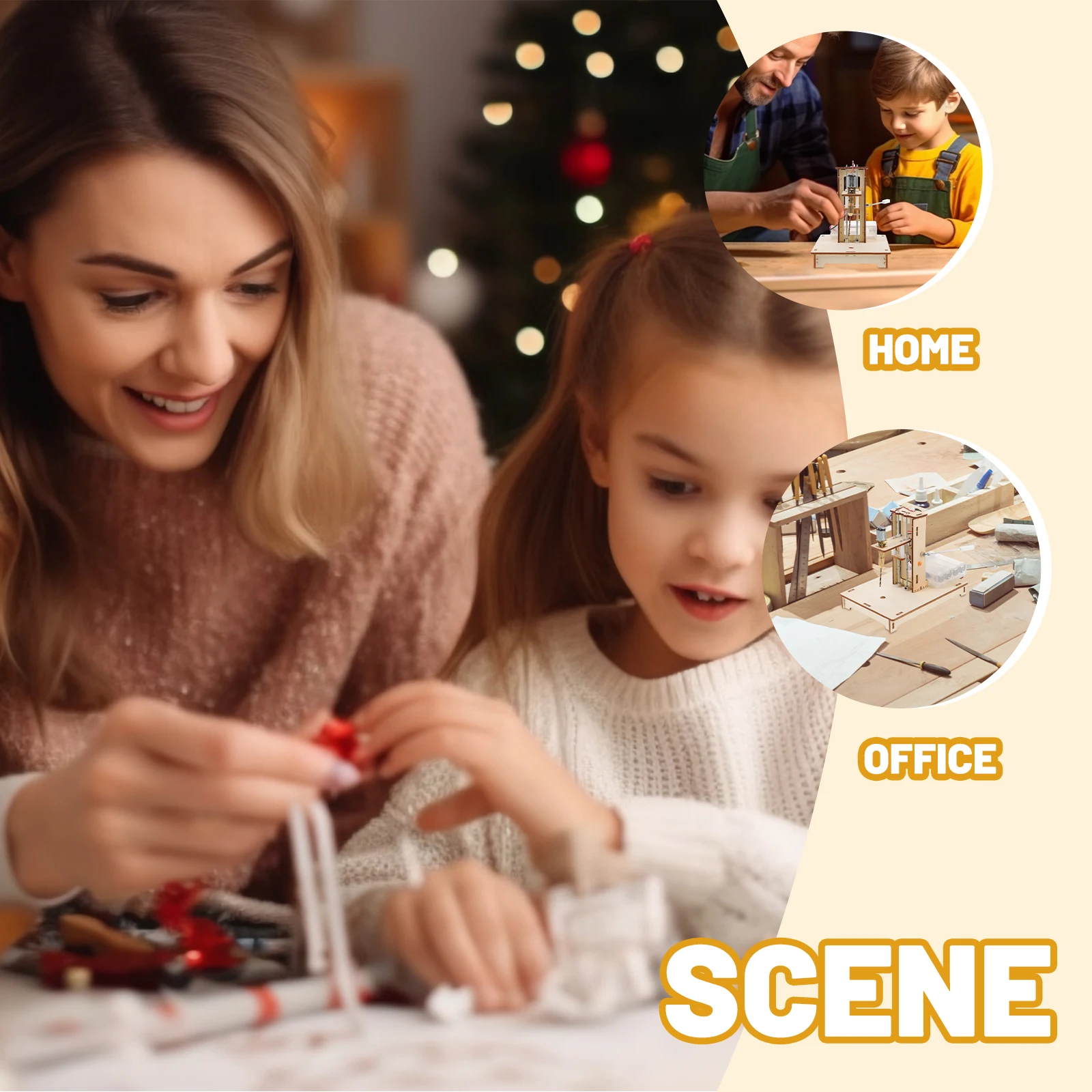 

1Set Mini Bench Drill Press DIY Educational Project Kit for Precise Drilling in Wood and Plastic Compact Light Design Easy to