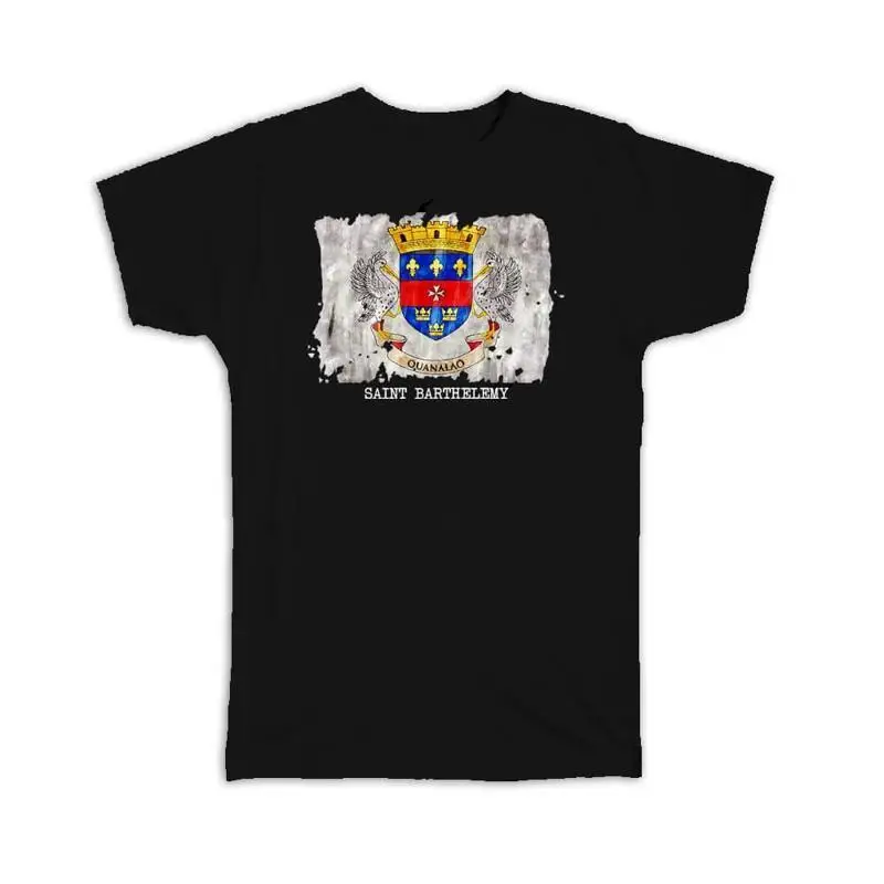 

T Shirt Saint Barthelemy Flag NorthAmerica Travel Expat Country