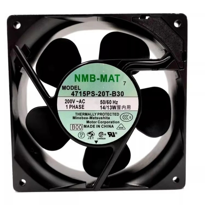 New original 12cm 12038 200V 14/13W 4715PS-20T-B30 metal frame cabinet cooling fan