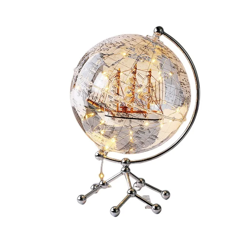 

S light luxury creative globe ornament birthday gift study living room office entrance decoration