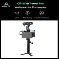 Creality CR 3D Scan Ferret Pro Wifi6 Wireless 24-bit full-color Fast Scanning Anti-shake Tracking 0.1mm Accuracy from 15cm to 2m