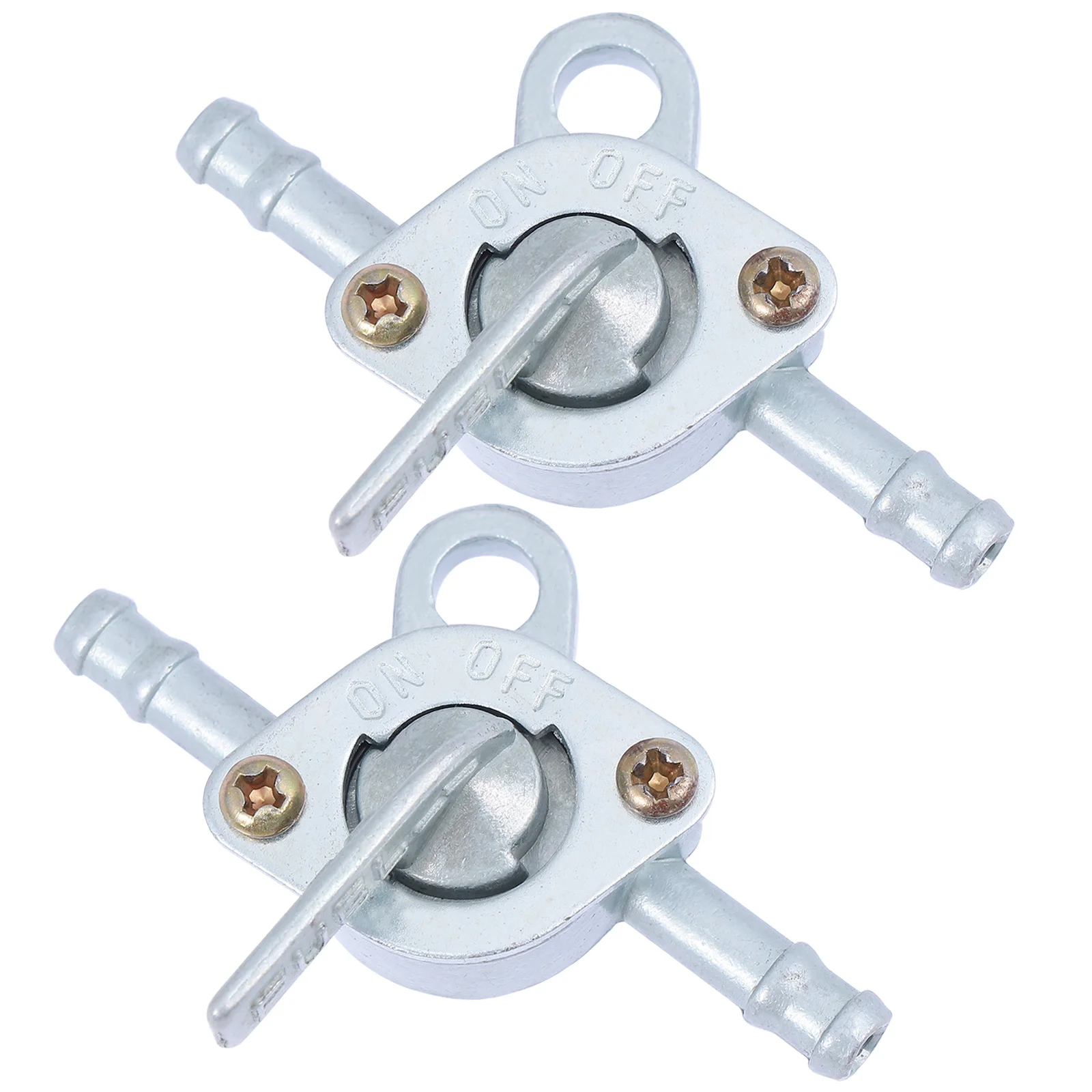 

2Pcs Fuel Tank Petcock Iron Shutoff Valve Generator Motorcycle Tap Gas Petrol Tank Fuel Tap on Off Rotation No Leak Strainer