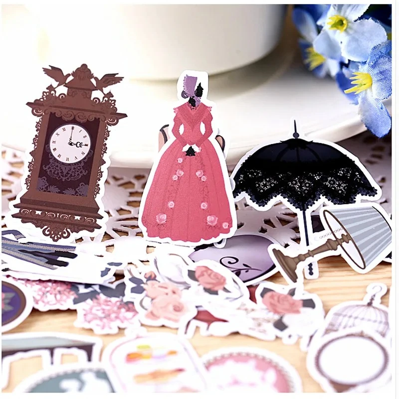 38pcs Creative Kawaii Self-made European Style Palace Life Stickers/ Beautiful Stickers /Decorative Sticker /DIY Craft Photo Al
