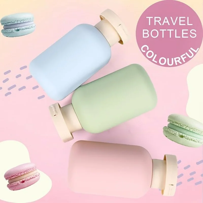 3Pcs Leak Proof Travel Bottle with Flip Cap, Shampoo and Conditioner Bottle Set, Refillable Containers for Lotion, Cream Shampoo