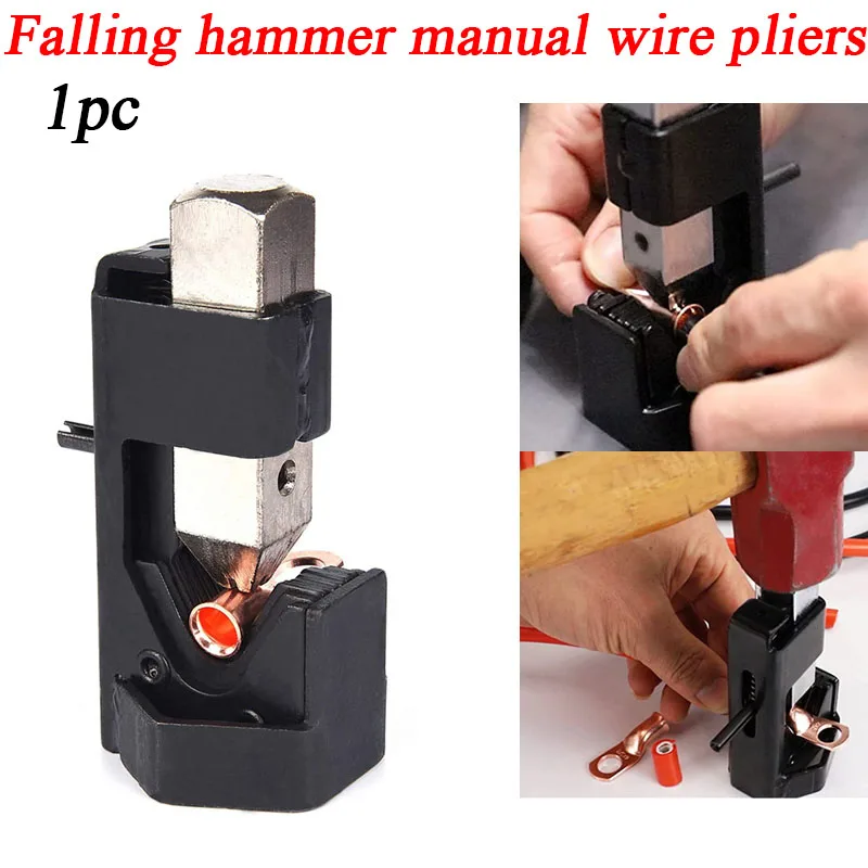 

1pc Wiring Crimping Tools Hammer Lug Manual Crimping Pliers For Electrician Wire Terminal Welding Cables Multipurpose Hand Tool