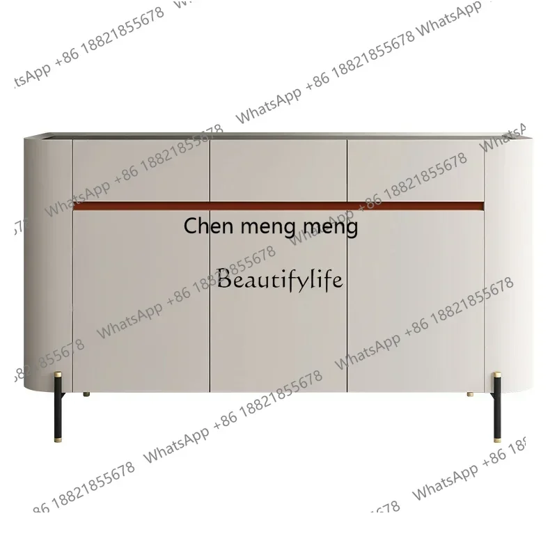 

New Arrivals Italian minimalist side cabinet modern minimalist Nordic light luxury entrance cabinetss 7304