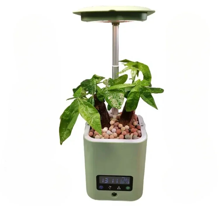 Multi-functional Air Purification Humidifier Indoor Desktop Smart Flower Pot With LED Grow Light