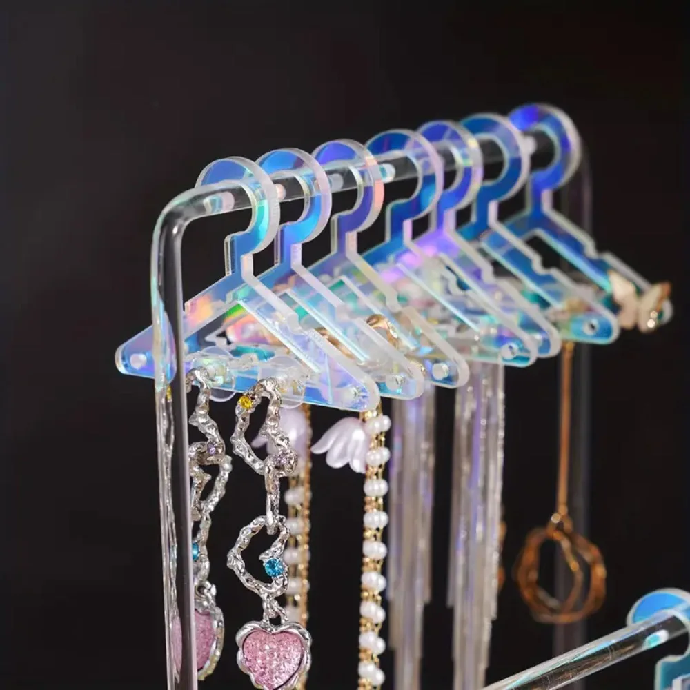 

Jewelry Organizer 16pcs Hangers Shaped Jewelry Holder Detachable Acrylic Dangle Earrings Display Racks DIY Transparent