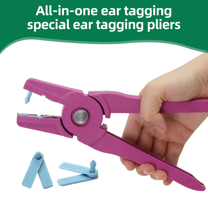 1 قطعة الماشية الحيوان الماعز الأذن العلامة كماشة تحديد أداة ل الكلب الأغنام الأذن العلامات مادة النايلون الأغنام الليزر الأذن العلامة 70*10 مللي متر