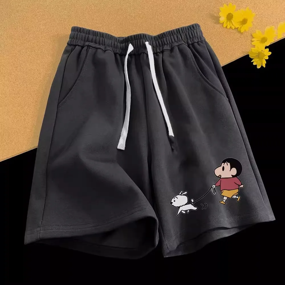 Crayon Shin Chan Casual shorts voor heren Zomermode Heren en dames Strand Oversized basketbal Sneldrogende sportshorts