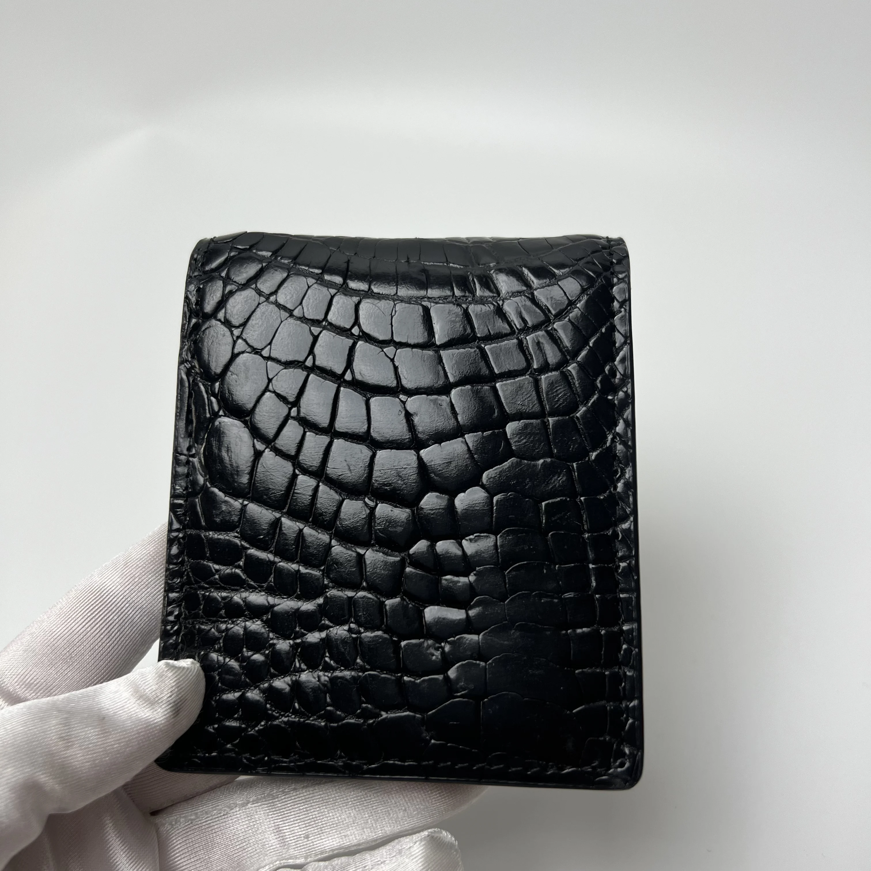 New Genuine Crocodile Leather Claw Wallet Men's Fashionable Bi-Fold Wallet Genuine Leather with Multiple Card Slots