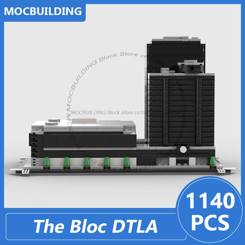 บล็อก DTLA ขนาด 1:800 ชุดตัวต่อ MOC ประกอบเอง แบบจำลองสถาปัตยกรรม ของสะสม ของเล่น ของขวัญคริสต์มาส 1140 ชิ้น
