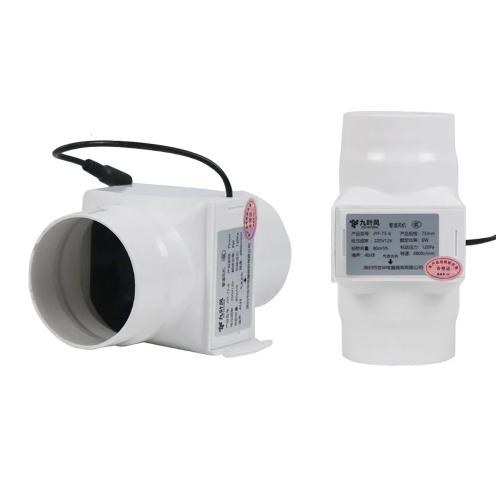 Air Blower Duct Fan Compatible With Solar Panels Efficient Airflow High Airflow Performance Bedrooms Pet Rooms