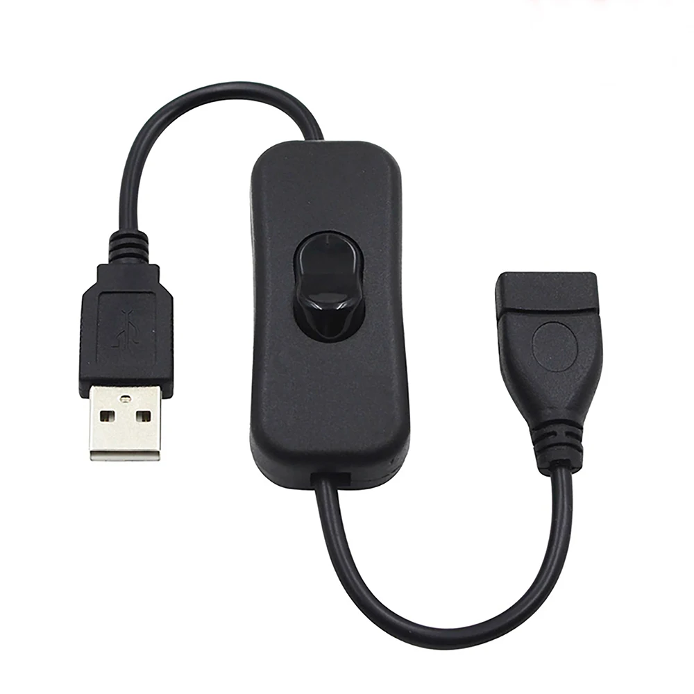 USB to USB Cable Male to Female Extension Cable USB Data Cord With ON/OFF Switch for Smart TV PC USB Connector Cable Extender