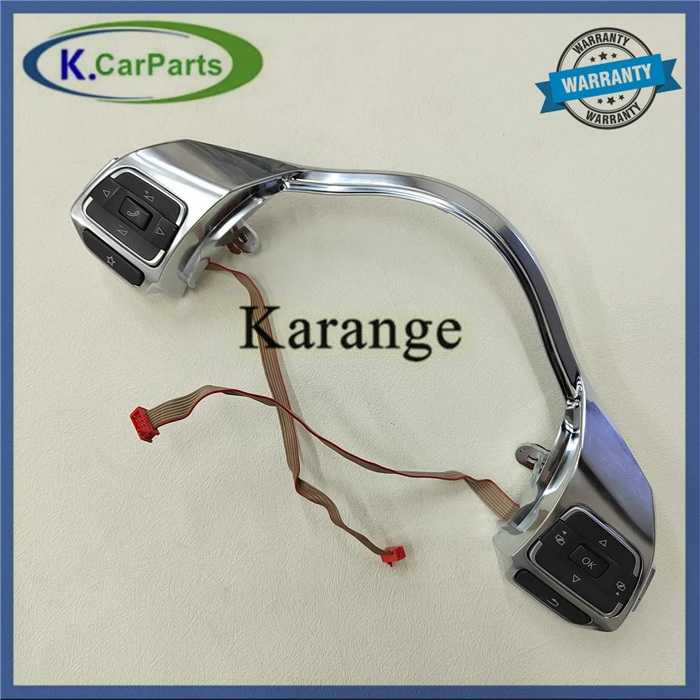 New Multi-function Steering Wheel Controls - Chrome Trim for Volkswagen 5K0998537B 5K0 998 537 B