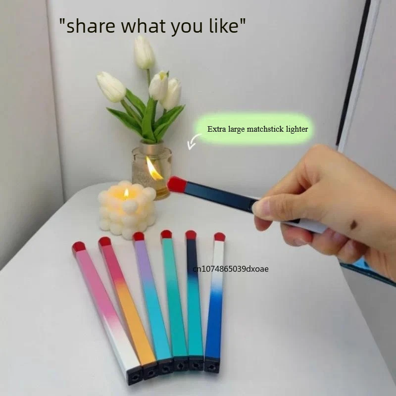 Extra Long Matchstick Butane Torch Lighter, Refillable Lighter for Aromatherapy Candle, Kitchen Daily Tools