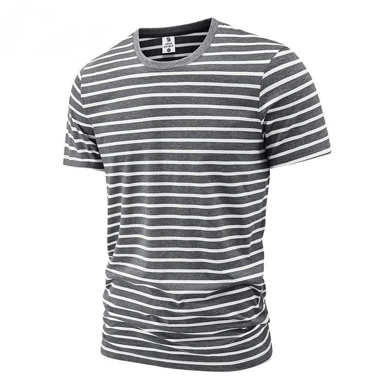 

Classic Contrast Color Stripe T-shirt Unisex Black White Grey Color Short Sleeve O-neck T Shirts 3D Print Graphic Stripe Tees