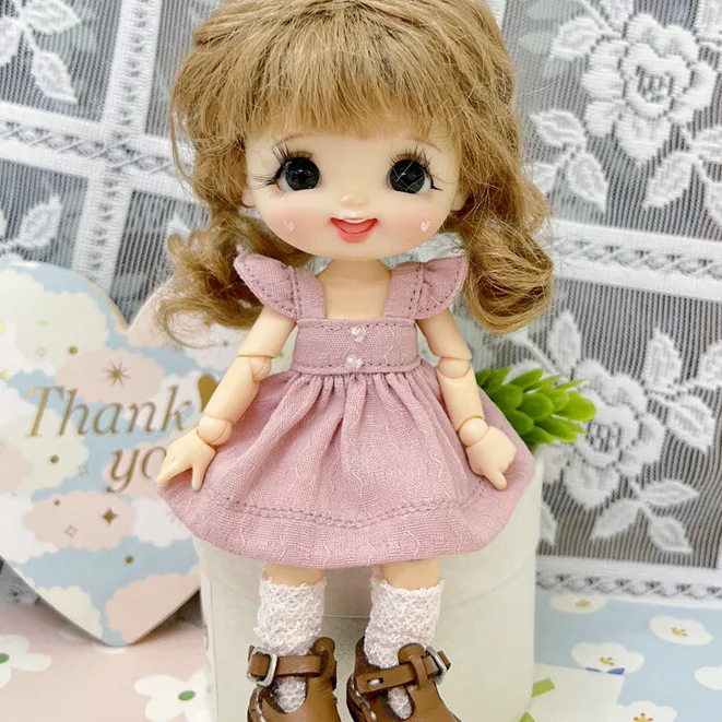 OB11 Doll Clothes Cute Dress For YMY P9 1/12 BJD Dolls