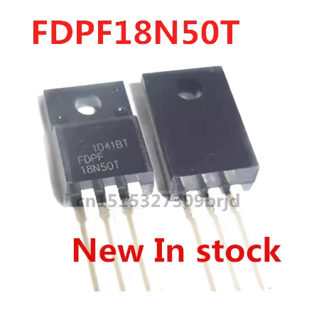 Original New 5PCS/ FDPF18N50T  TO-220F 500V 16A