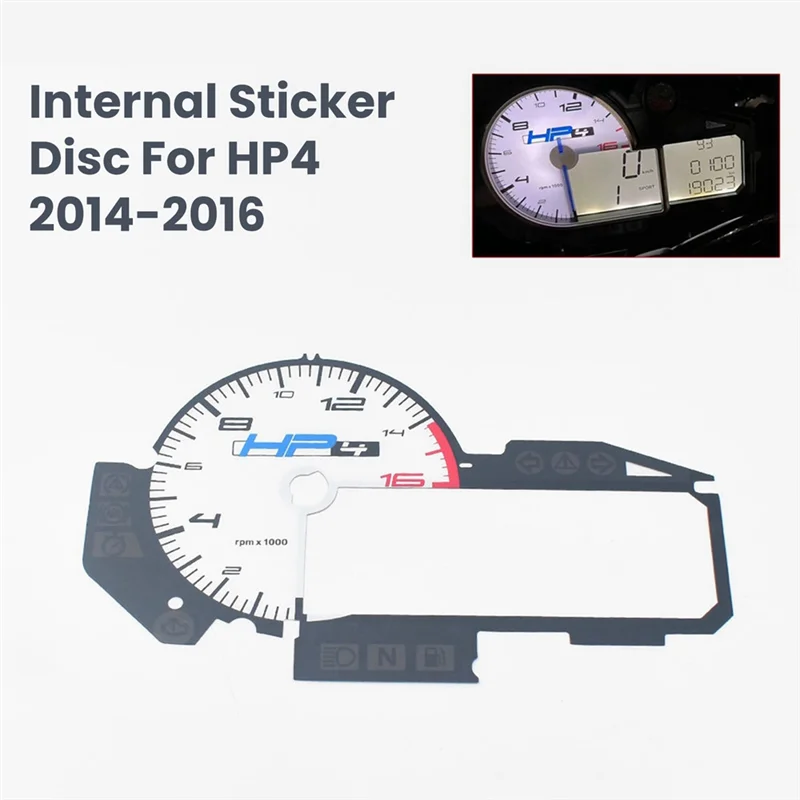 

Motorcycle Meter Internal Sticker Disc For BMW HP4 2014-2016 Instrument Speedometer Tachometer Odometer Paper Faces-A67F