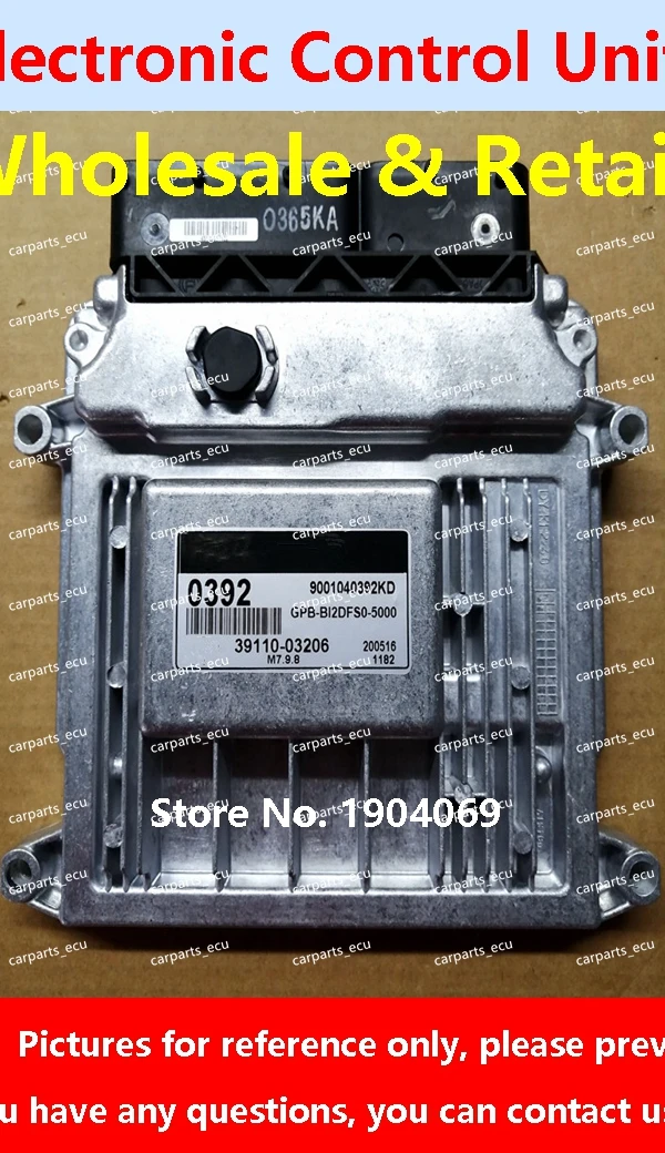 

3214 39110-03105 ECU 0470 39107-26960 487 39119-26825 For Hyundai Elantra KIA Car Engine Computer Board/M7.9.8 0392 39110-03206