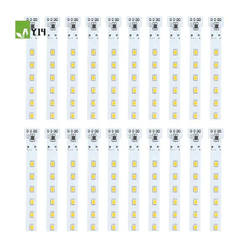 AY14 -20PCS 1.2V Solar Circuit Board DIY Flame Light Control Board Battery Candle Light Driver Board With 12 LED Controller
