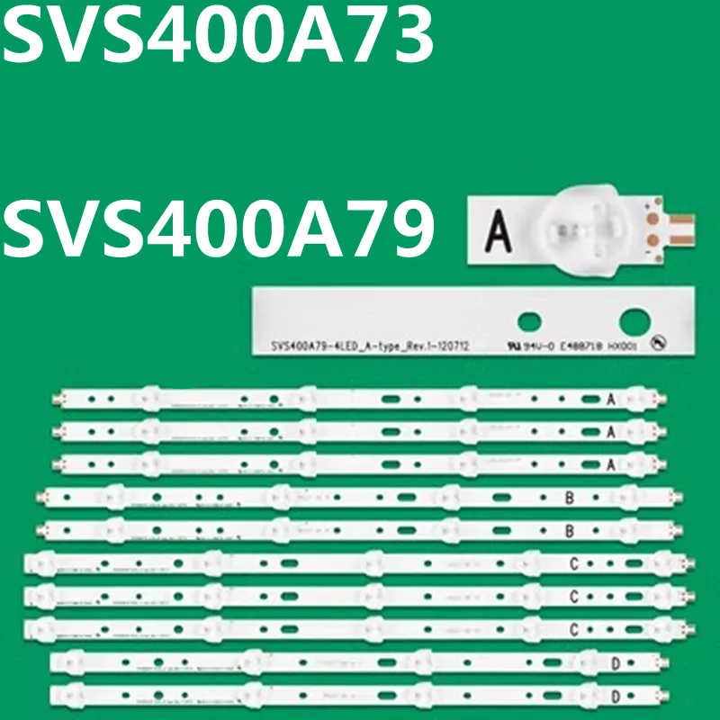 10TV LED Backlight Strip For SVS400A73 SVS400A79 A B D C type 40PFL3118T/12 40PFL3118E/12 40PFL3107H/60 40PFL3208H/12 LTA400HM23